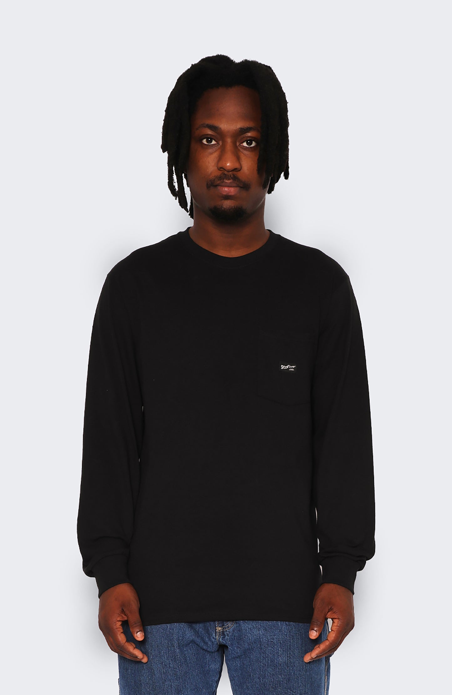 Long Sleeve Workwear Logo Pocket Tee