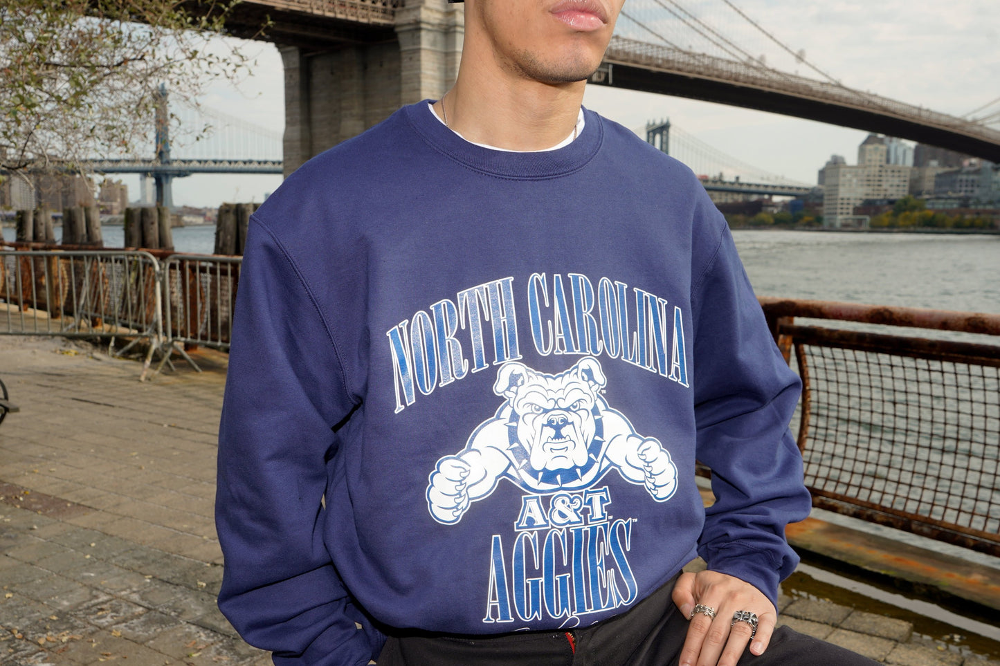 Retro North Carolina A&T Aggies Crewneck