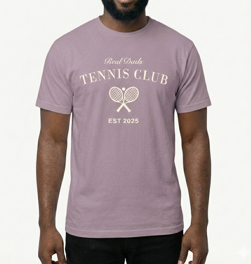 Real Dads Tennis Club Heritage T-Shirt Violet