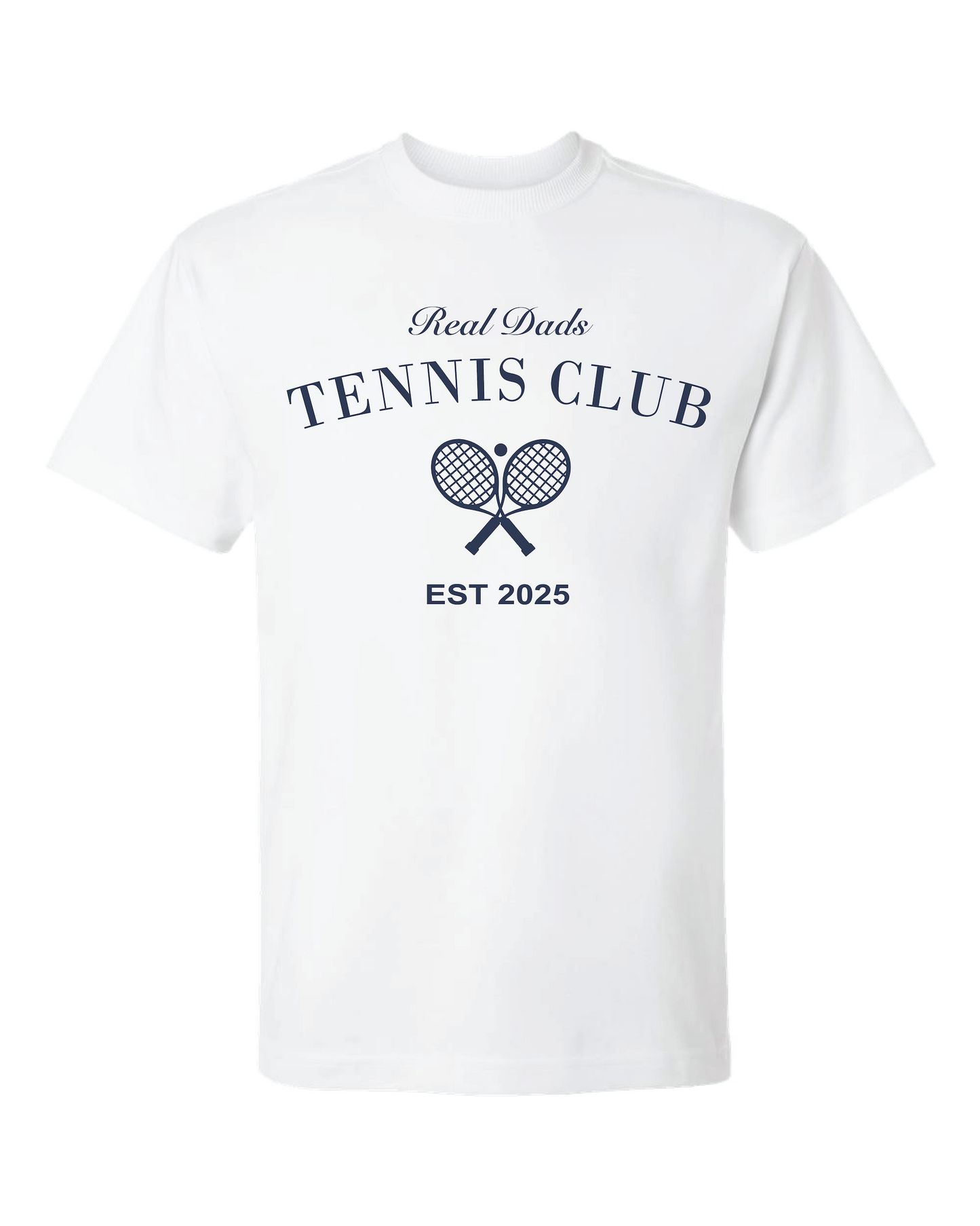 Real Dads Tennis Club Heritage T-Shirt White