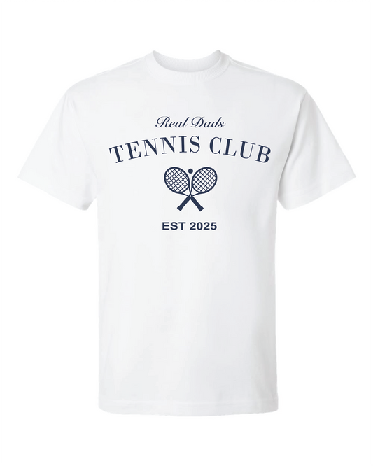Real Dads Tennis Club Heritage T-Shirt White
